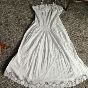 Vintage Victoria's Secret White Lace Dress
